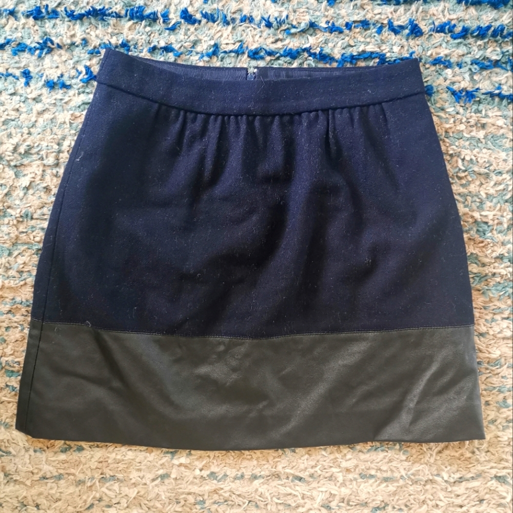 J Crew Wool Blend Mini Skirt